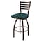 Holland Bar Stool Co 36" Swivel Bar Stool, Bronze Finish, Graph Tidal Seat 41036BZ022 - alternate 1